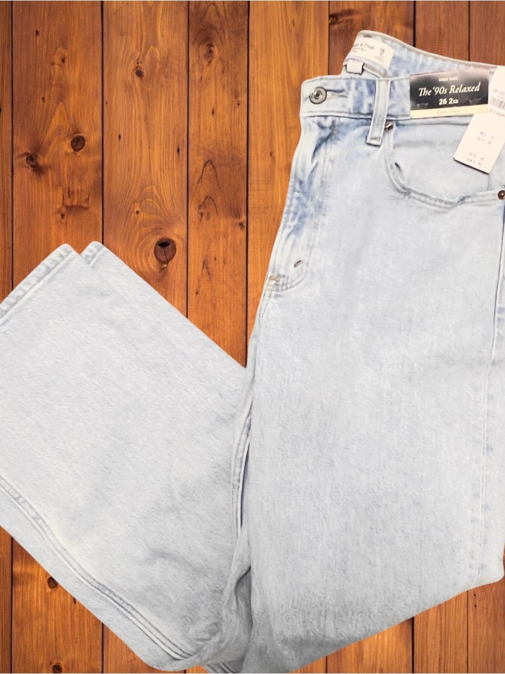 Abercrombie The 90’s Relaxed Jean High Rise Curve Love 26/2 XS